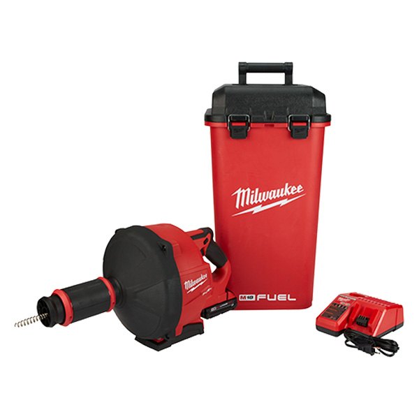 Milwaukee® - M18 FUEL™ 18 V Cordless Drain Snake Kit with CABLE DRIVE™ and 5/16" Cable