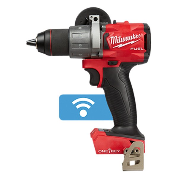 Milwaukee® - M18 Fuel™ Cordless 18 V Brushless Mid-Handle Drill/Driver Bare Tool with ONE-KEY™ Wi-Fi Module