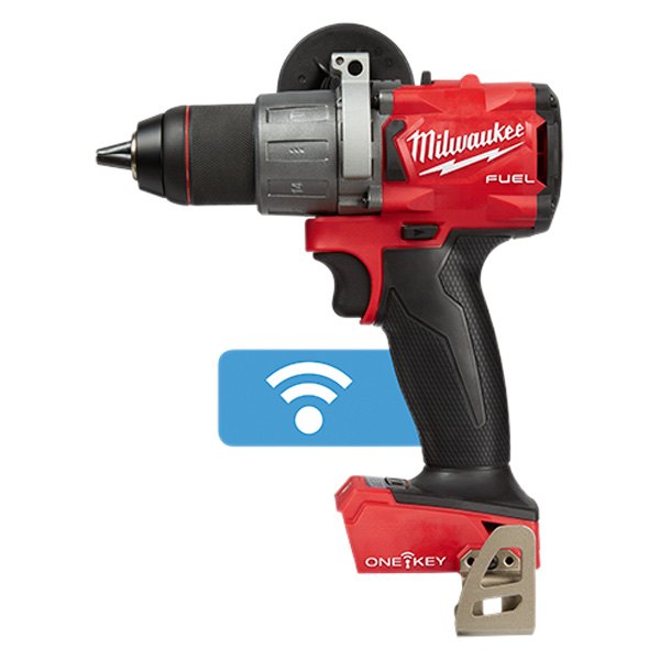 Milwaukee® - M18 Fuel™ Cordless 18 V Brushless Mid-Handle Hammer Drill/Driver Bare Tool with ONE-KEY™ Wi-Fi Module