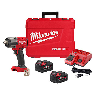 Milwaukee® 2962-20 - M18 Fuel™ 1/2" Drive Hog Ring Anvil 18 V Cordless Mid-Torque Impact Wrench Bare Tool