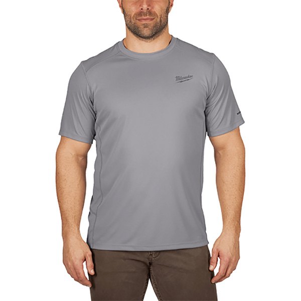 Milwaukee® - WORKSKIN™ XX-Large Gray Lightweight Performance Short Sleeve Shirt