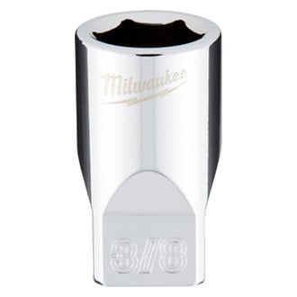 Milwaukee® - 1/4" Drive 3/8" 6-Point SAE Standard Socket with FOUR FLAT™ Sides