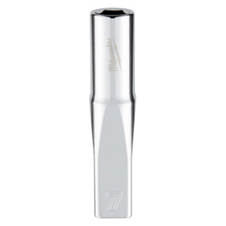 Milwaukee® - 1/4" Drive 6-Point Metric Deep Socket with FOUR FLAT™ Sides