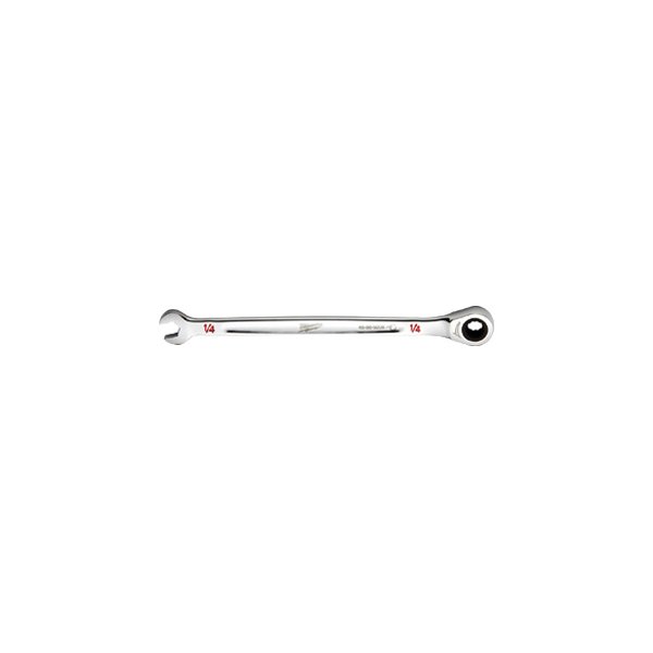 Milwaukee® - MAXBITE™ 1/4" 12-Point Straight Head Ratcheting Combination Wrench