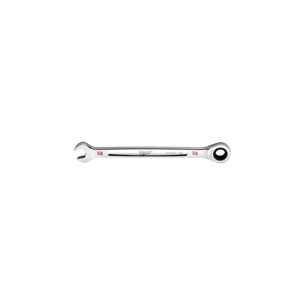 Milwaukee® - MAXBITE™ 3/8" 12-Point Straight Head Ratcheting Combination Wrench