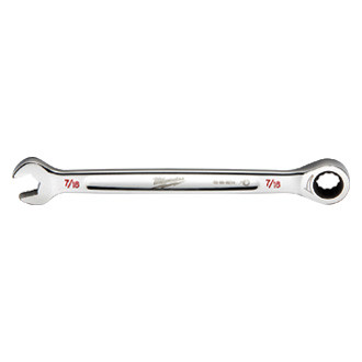 Milwaukee® - MAXBITE™ 7/16" 12-Point Straight Head Ratcheting Combination Wrench