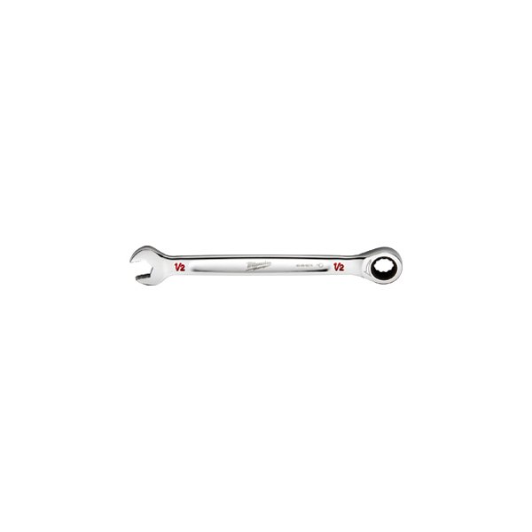 Milwaukee® - MAXBITE™ 1/2" 12-Point Straight Head Ratcheting Combination Wrench
