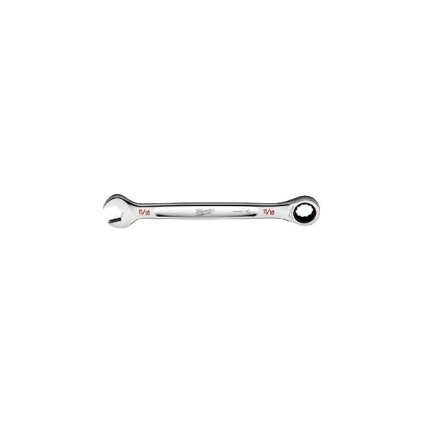 Milwaukee® - MAXBITE™ 11/16" 12-Point Straight Head Ratcheting Combination Wrench