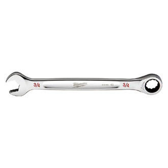 Milwaukee® - MAXBITE™ 3/4" 12-Point Straight Head Ratcheting Combination Wrench