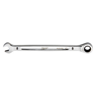 Milwaukee® - MAXBITE™ Metric 12-Point Straight Head Ratcheting Combination Wrench