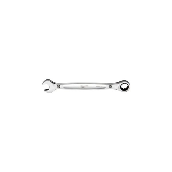 Milwaukee® - MAXBITE™ 19 mm 12-Point Straight Head Ratcheting Combination Wrench