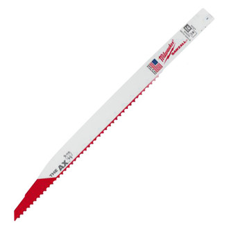 Milwaukee® - SAWZALL™ THE AX™ 5 TPI 12" Bi-Metal Sloped Reciprocating Saw Blades (5 Pieces)