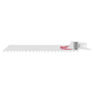 Milwaukee® 48-00-5041 - Ice Hardened™ SAWZALL™ 4/6 TPI 6" Bi-Metal Sloped Thin Kerf Reciprocating Saw Blades (5 Pieces)