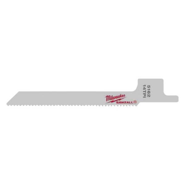 Milwaukee® - Ice Hardened™ SAWZALL™ 14 TPI 3-5/8" Bi-Metal Sloped Thin Kerf Reciprocating Saw Blades (5 Pieces)
