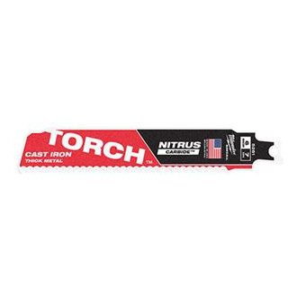 Milwaukee® - TORCH™7 TPI 9" Straight Reciprocating Saw Blade with NITRUS CARBIDE™ Teeth