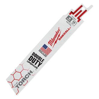 Milwaukee® - SAWZALL™ TORCH™ 18 TPI 6" Straight Reciprocating Saw Blades (5 Pieces)