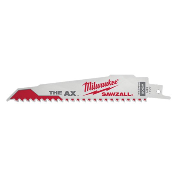 Milwaukee® - SAWZALL™ THE AX™ 5 TPI 6" Sloped Reciprocating Saw Blades (25 Pieces)