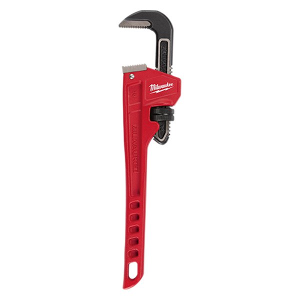 Milwaukee® - Overbite Jaw™ 2" x 14" Serrated Jaws Steel Straight Pipe Wrench