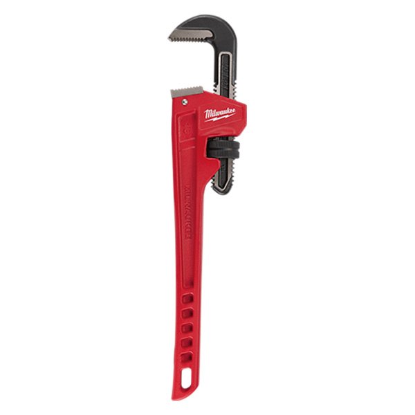 Milwaukee® - Overbite Jaw™ 2-1/2" x 18" Serrated Jaws Steel Straight Pipe Wrench
