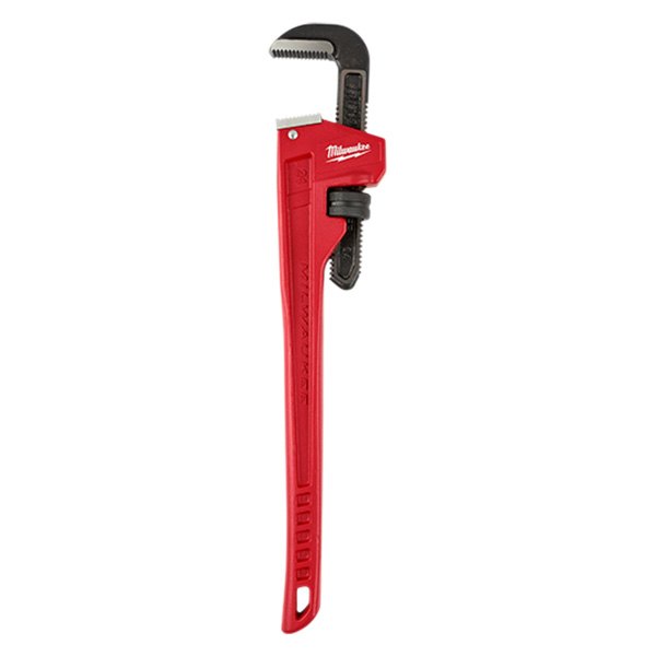 Milwaukee® - Overbite Jaw™ 3" x 24" Serrated Jaws Steel Straight Pipe Wrench