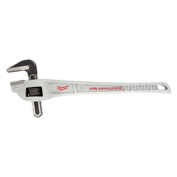 Milwaukee® - 2" x 18" Serrated Jaws Aluminum Offset Pipe Wrench