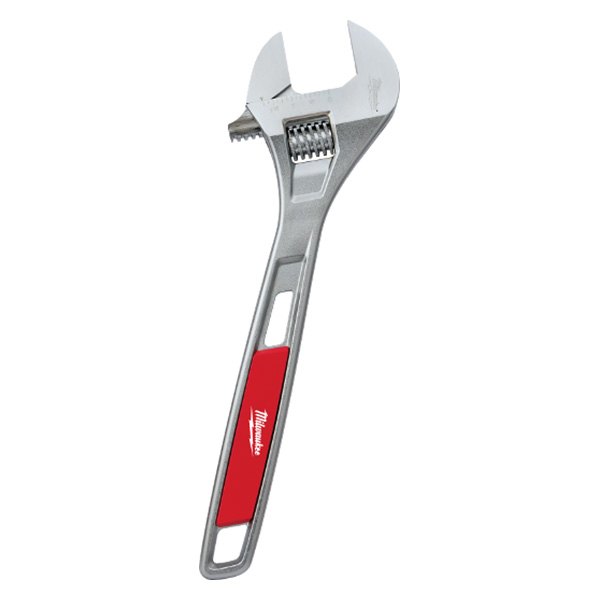 Milwaukee® - 15" OAL Chrome Plain Handle Adjustable Wrench