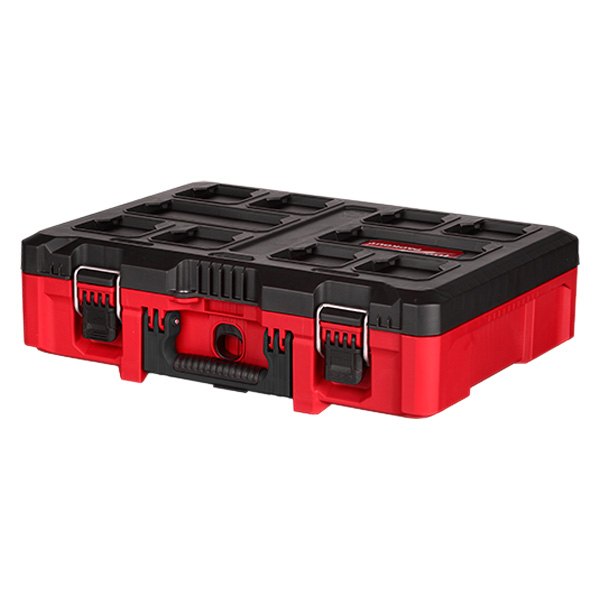 Milwaukee® - PACKOUT™ Plastic Black/Red Portable Tool Box with Customizable Insert (20.5" W x 15" D x 6" H)