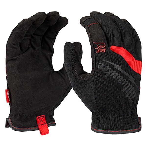 Milwaukee® - Large Free-Flex Black/Red Synthetic Leather Mechanics Gloves