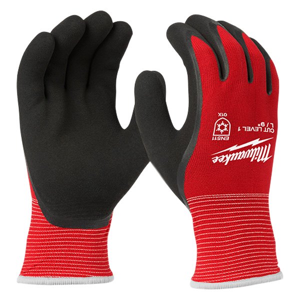 Milwaukee® - Large Level 1 Winter Dipped Cut Resistant Gloves (12 Pieces)