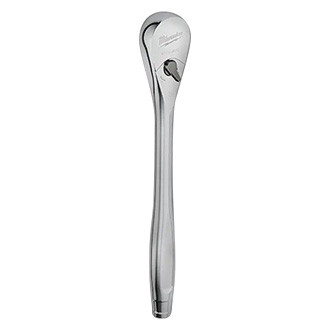 Milwaukee® - 1/2" Drive 11-1/4" Length 90 Teeth Flat Metal Grip Ratchet