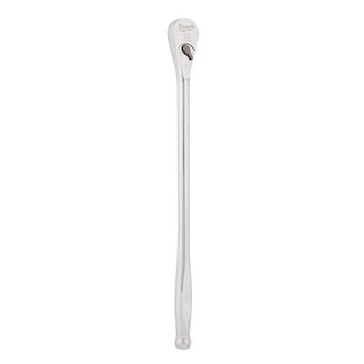 Milwaukee® - 1/2" Drive 18" Length 90 Teeth Standard Head Flat Metal Grip Ratchet