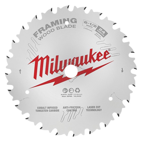 Milwaukee® - 6-1/2" 24T ATB Circular Saw Blade