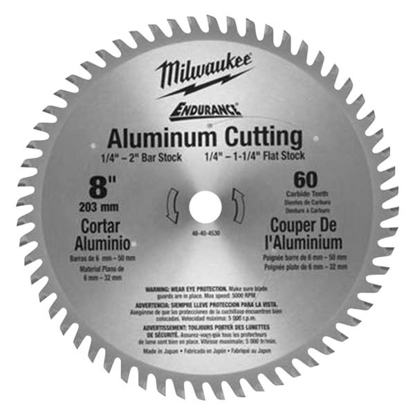 Milwaukee® - Endurance™ Metal Tech™ 8" 60T ATB+R Circular Saw Blade