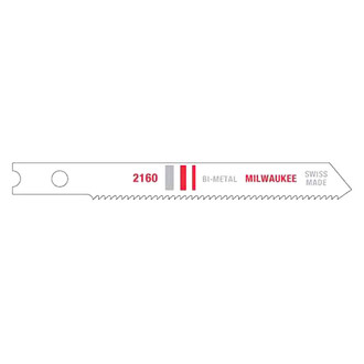 Milwaukee® - 24 TPI 2-3/4" Bi-Metal U-Shank Jig Saw Blades (5 Pieces)