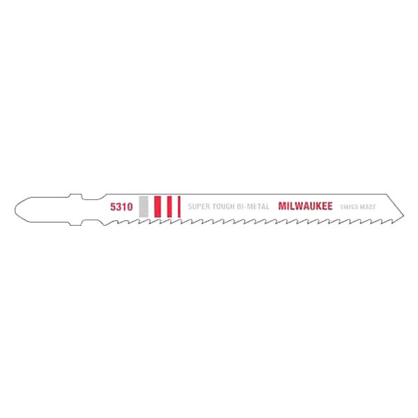 Milwaukee® - 10 TPI 4" Bi-Metal T-Shank Jig Saw Blades (5 Pieces)