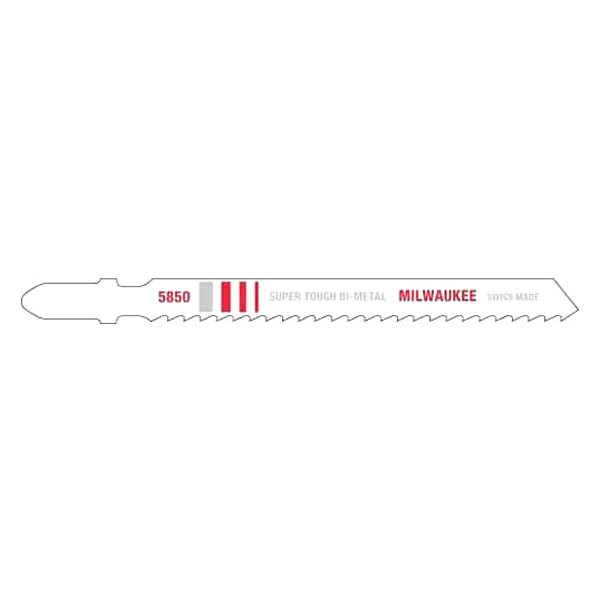 Milwaukee® - 8 TPI 4" Bi-Metal T-Shank Jig Saw Blades (5 Pieces)