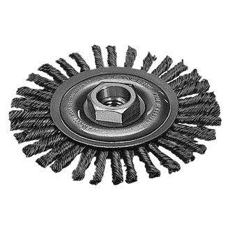 Milwaukee® - 4" Stainless Steel Knotted Stringer Bead Wheel Brush