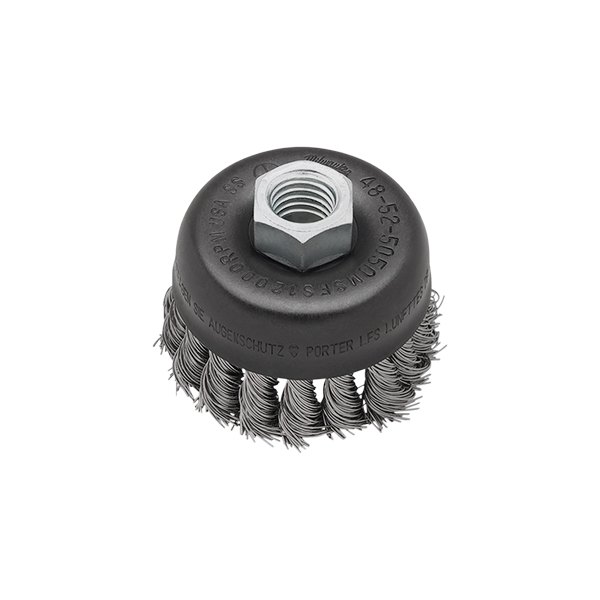 Milwaukee® - 3-1/2" Carbon Steel Knotted Cup Brush