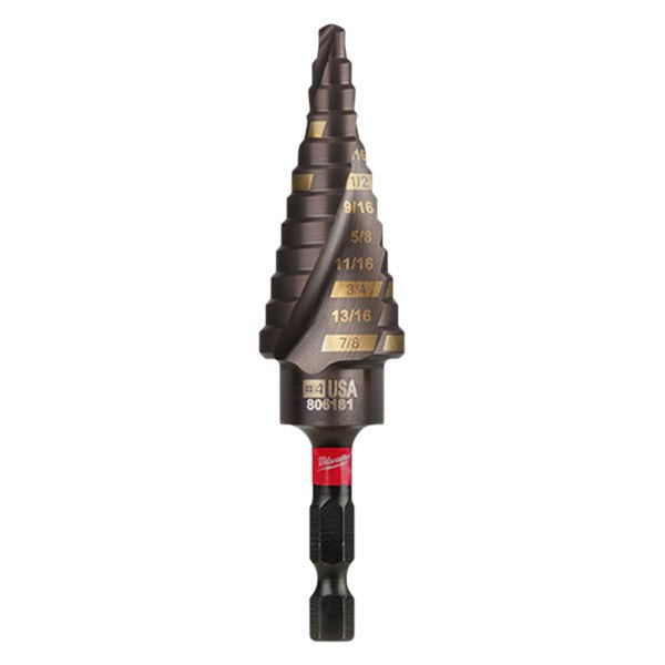 Milwaukee® - SHOCKWAVE™ Impact Duty™ 3/16" to 7/8" Fractional Step Drill Bit