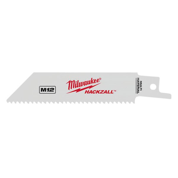 Milwaukee® - HACKZALL™ M12™ 10 TPI 4" Bi-Metal Scroll Thin Kerf Reciprocating Saw Blades (5 Pieces)