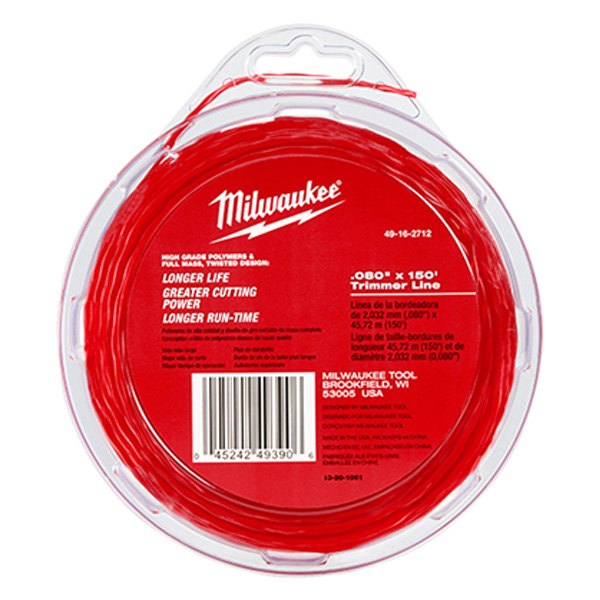 Milwaukee® - 150' x 0.080" Black Twisted Trimmer Line