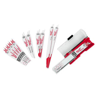 Milwaukee® 49-22-1129 - SAWZALL™ THE AX™ THE WRECKER™ TORCH™ Bi-Metal Reciprocating Saw Blades Set (12 Pieces)