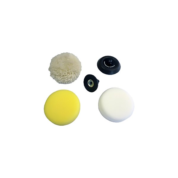 Milwaukee® - M12 White, Yellow Hook-and-Loop Polisher/Sander Accessory Pack (5 Pieces)