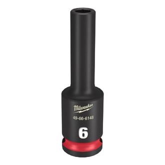 Milwaukee® 49-66-6148 - SHOCKWAVE Impact Duty™ 3/8" Drive 6 mm 6-Point Deep Impact Socket