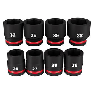 Milwaukee® - SHOCKWAVE Impact Duty™ 3/4" Drive Metric 6-Point Standard Impact Socket Set (8 Pieces)