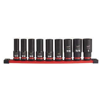 PowerCoctal&Restrate2箱セット 10PC) SHOCKWAVE Lineman's 2-in-1 12PT Socket Set | Milwaukee Tool