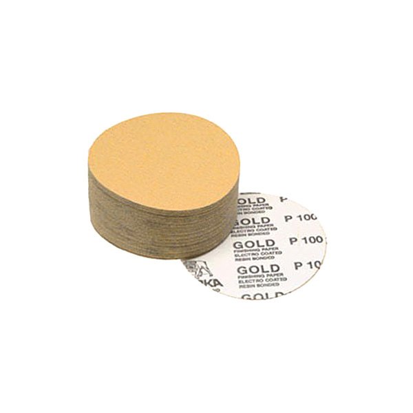 Mirka Abrasives® - 6" 80 Grit Aluminum Oxide Non-Vacuum Autobox PSA Disc (100 Pieces)