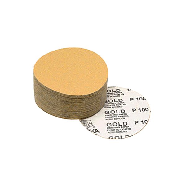 Mirka Abrasives® - 6" 320 Grit Aluminum Oxide Non-Vacuum Autobox PSA Disc (100 Pieces)