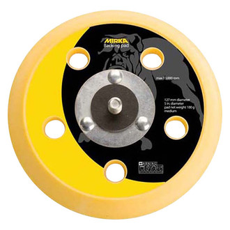 Mirka Abrasives® - 5" 5-Hole Hook-and-Loop Back-Up Pad