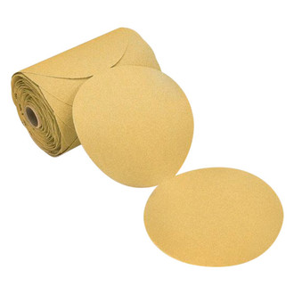 Mirka Abrasives® - 6" 240 Grit Aluminum Oxide Non-Vacuum PSA Disc Roll (100 Pieces)